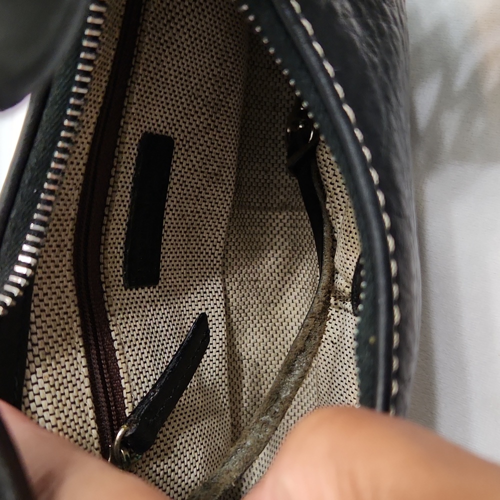 Dooney & Bourke Black Leather Shoulder Bag - Picture 11 of 14